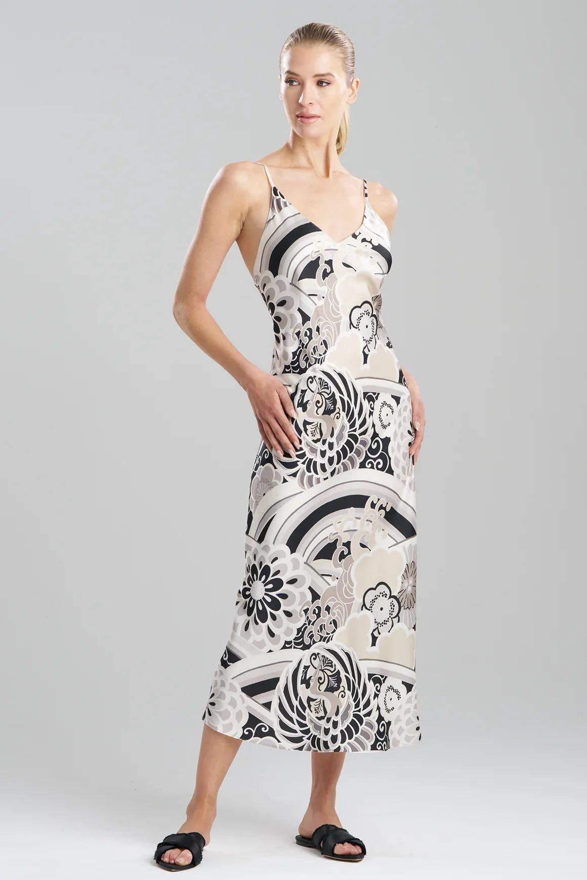 NATORI Medallion Slip Dress