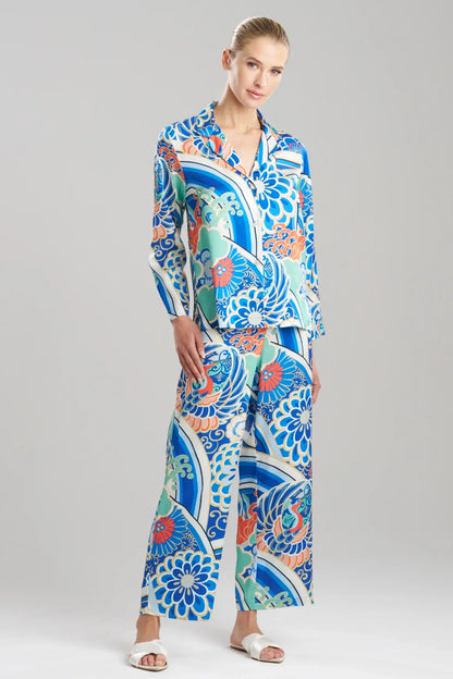 NATORI Medallion Notch Button Front PJ