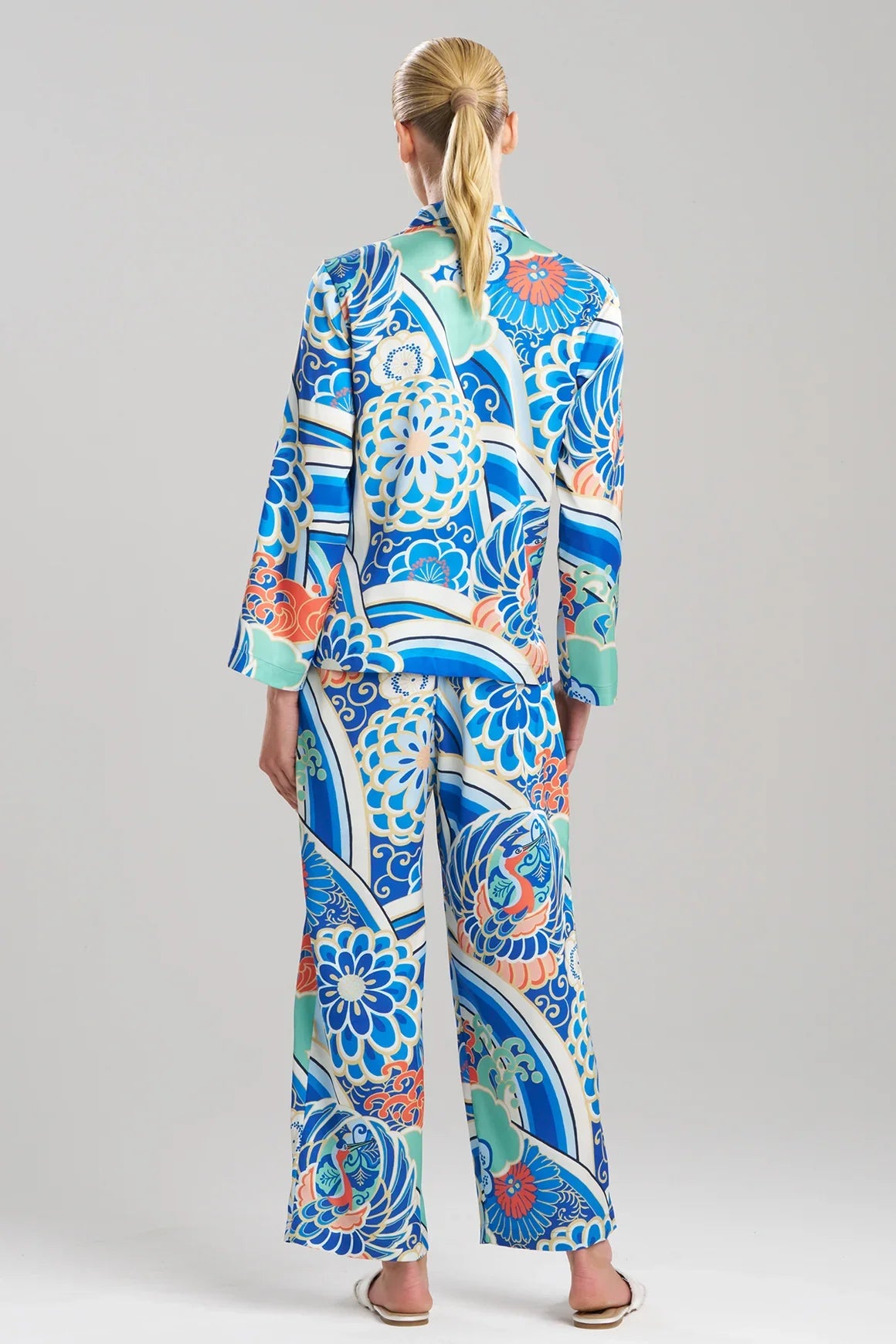 NATORI Medallion Notch Button Front PJ