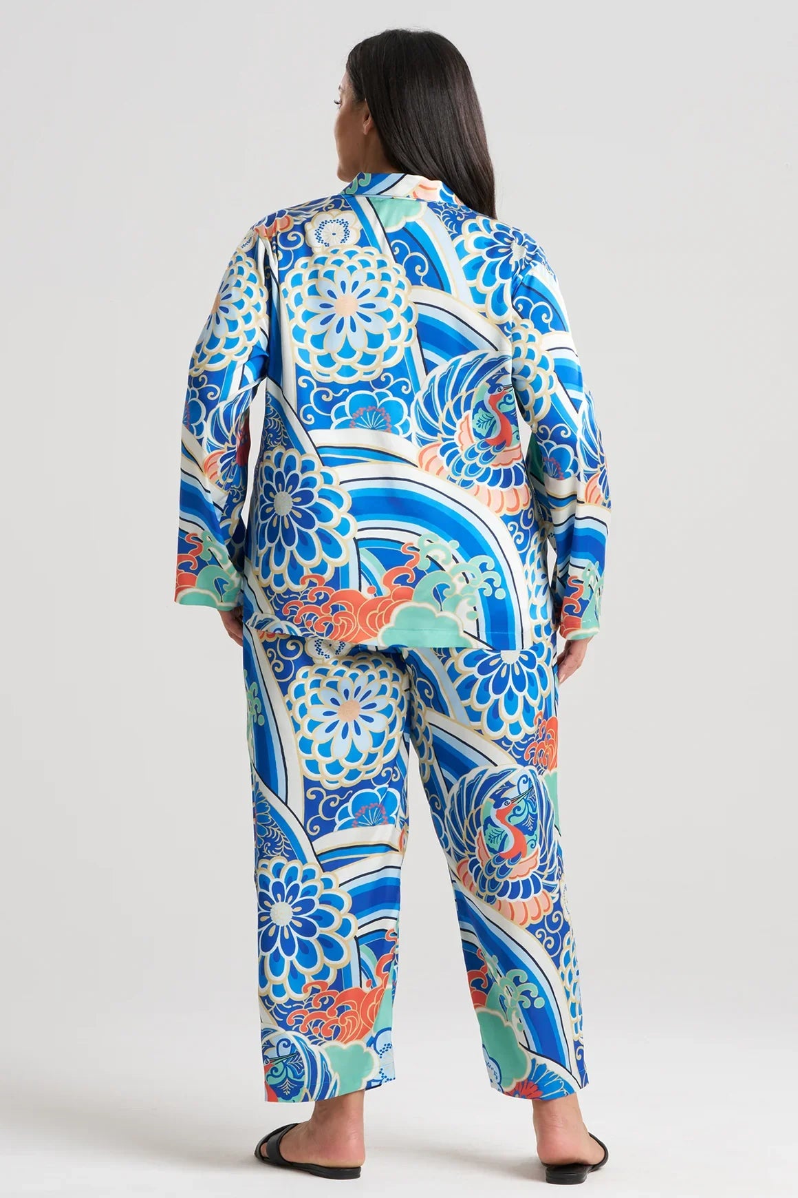 NATORI Medallion Notch Button Front PJ