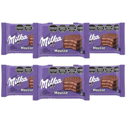 Pampa Direct Milka Alfajor Minicake with Chocolate Mousse, 42 g / 1.5 oz (pack of 6)