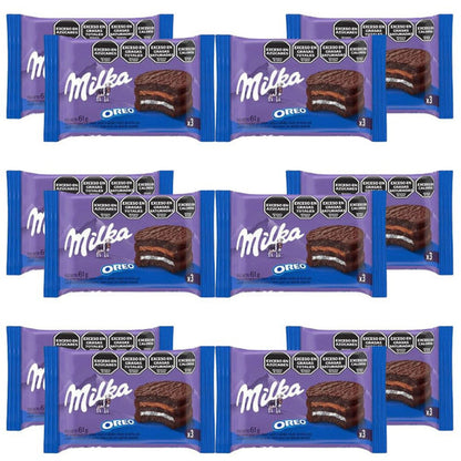 Pampa Direct Milka Alfajor Triple Oreo with Dulce de Leche and Vanilla Cream, 61 g / 2.15 oz (pack of 12)