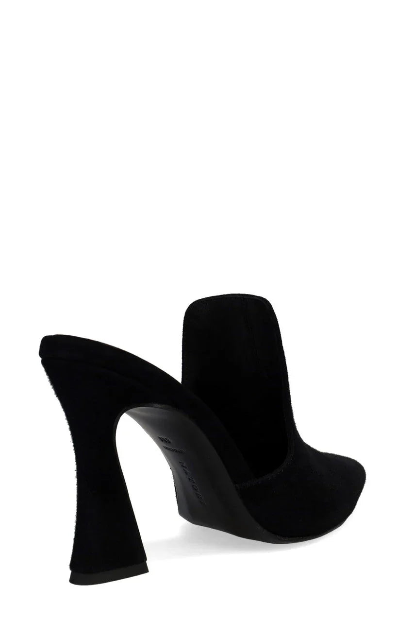 Natori Minh Suede Heel Mule - Black