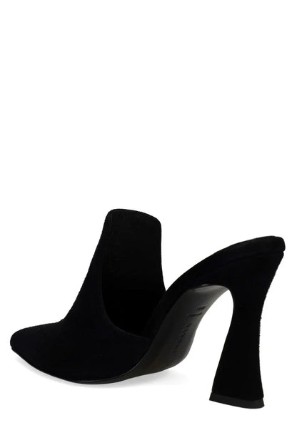 Natori Minh Suede Heel Mule - Black