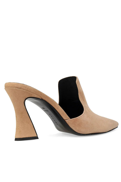 Natori Minh Suede Heel Mule - Doe