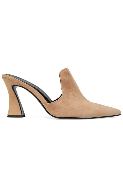 Natori Minh Suede Heel Mule - Doe
