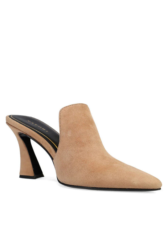 Natori Minh Suede Heel Mule - Doe
