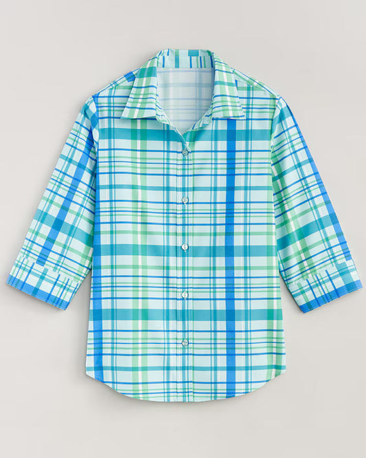 BLAIR Women's Tops Print Fiesta Shirt (Misses) - x3