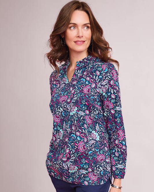 BLAIR Women’s Top Ruffle Fiesta Tunic (Misses) - x3