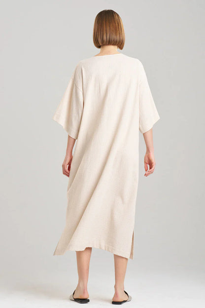 NATORI Onsen V-Neck Caftan - Sand Dune