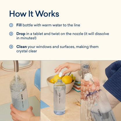 Blueland Glass + Mirror Cleaner Starter Set (x2)