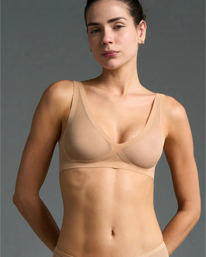 EBY Sheer Bralette - Champagne