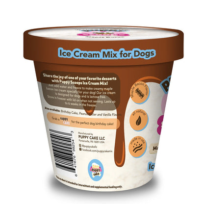 Puppy Cake Puppy Scoops Ice Cream Mix - Maple Bacon, Pint Size, 4.65 oz