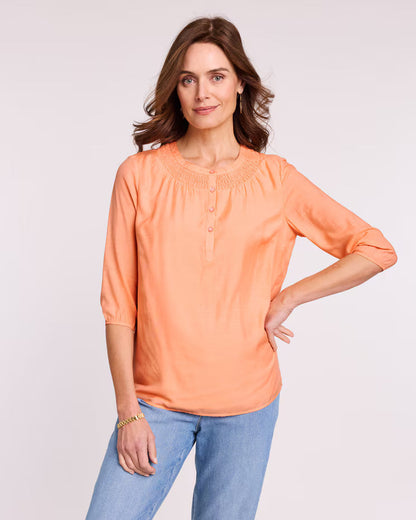 BLAIR Women’s Top Smocked Peasant Top (Misses) - x3