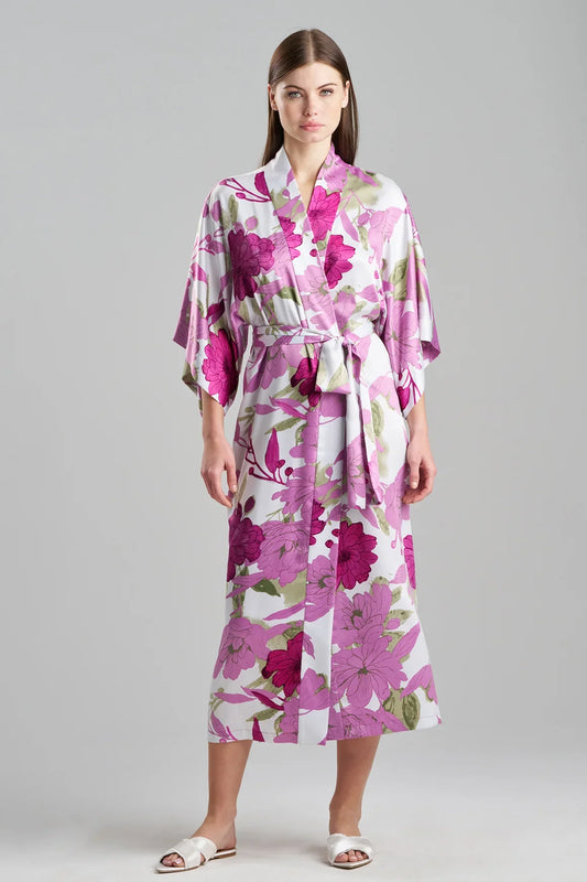 NATORI Peony Blossom Kimono Robe
