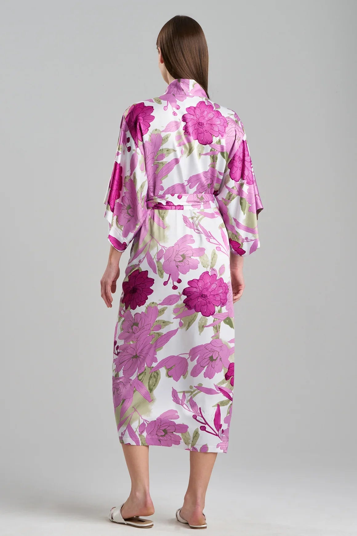 NATORI Peony Blossom Kimono Robe