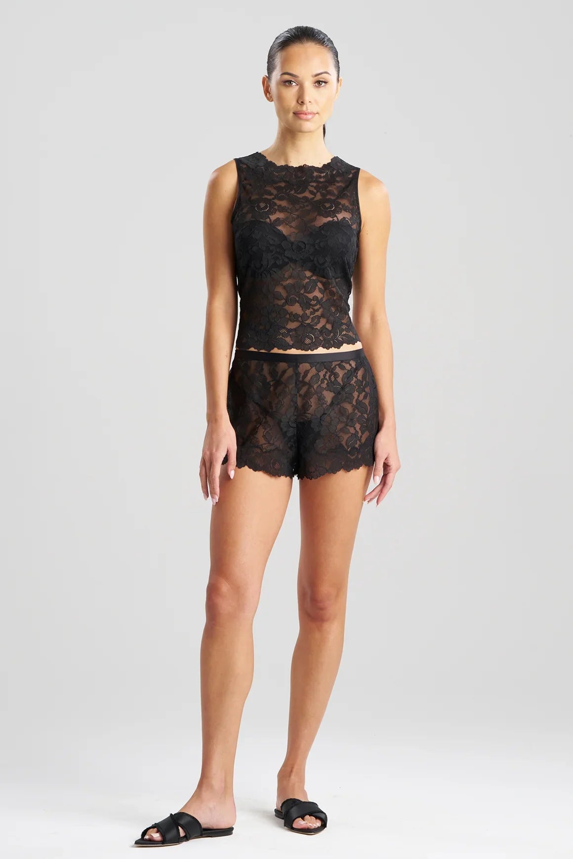 Natori Peony Shell Tank - Black