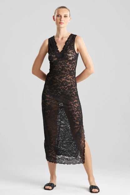 NATORI Peony V-Neck Slip Dress