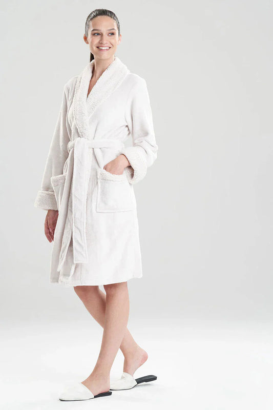 NATORI Plush Sherpa Cozy Robe