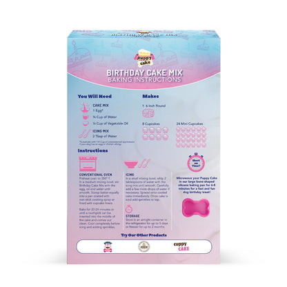 Puppy Cake Puppy Cake Mix - Birthday Cake Flavored with Pupfetti Sprinkles