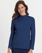 BLAIR Women's Tops Essential Knit Long Sleeve Mock Top 2 (Petite) - x5