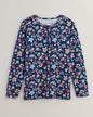 BLAIR Women's Tops Print Long Sleeve Pointelle Henley Top 3 (Misses) - x4