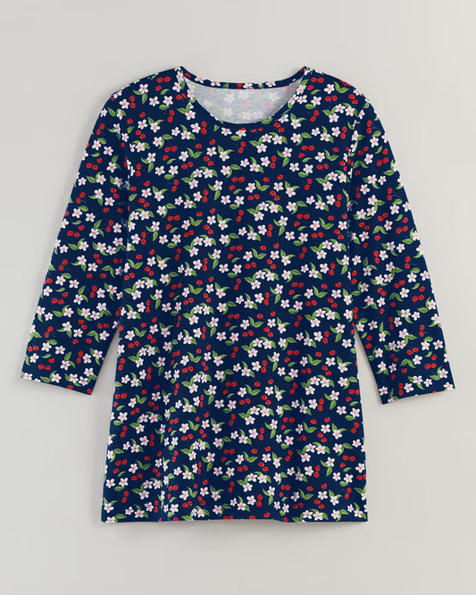 BLAIR Women's Tops Three-Quarter Sleeve Anytime Tee 4 (Misses) - x5