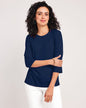 BLAIR Women's Tops Essential Knit Three-Quarter Sleeve Tee 2 (Petite) - x5