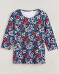 BLAIR Women's Tops Essential Knit Three-Quarter Sleeve Tee 2 (Petite) - x5