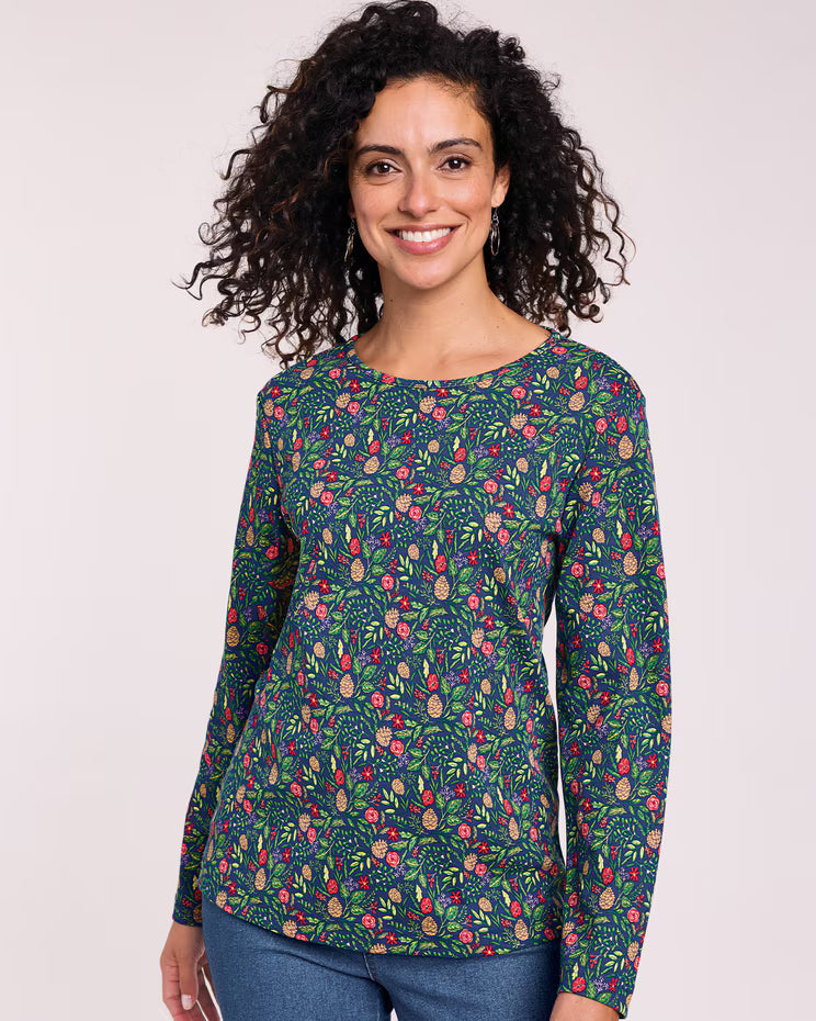 BLAIR Women's Tops Essential Knit Long Sleeve Tee 4 (Petite Short) - x5