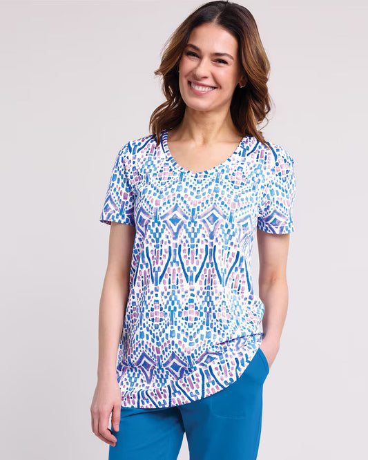 BLAIR Women’s Top Anytime Curved Hem Tunic (Misses) - x3
