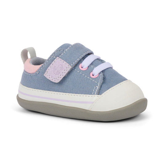 See Kai Run Stevie Mini (First Walker) Gray Denim