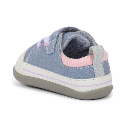 See Kai Run Stevie Mini (First Walker) Gray Denim