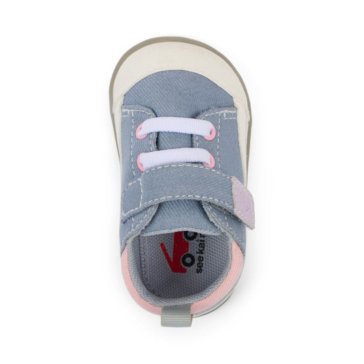 See Kai Run Stevie Mini (First Walker) Gray Denim