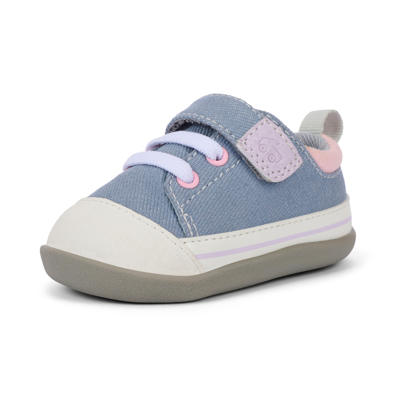 See Kai Run Stevie Mini (First Walker) Gray Denim
