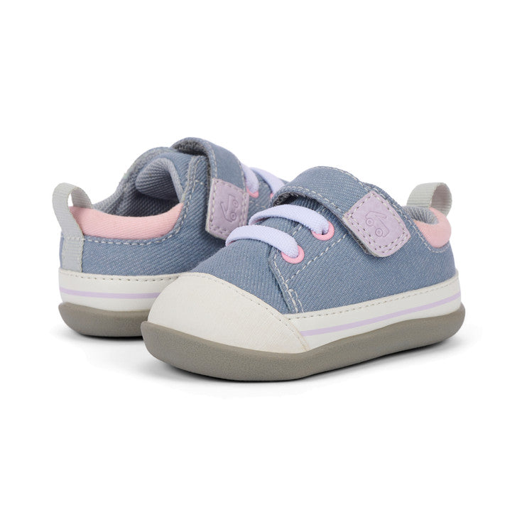 See Kai Run Stevie Mini (First Walker) Gray Denim