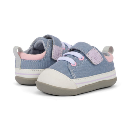 See Kai Run Stevie Mini (First Walker) Gray Denim