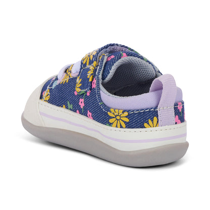 See Kai Run Stevie Mini (First Walker) Blue Denim/Floral