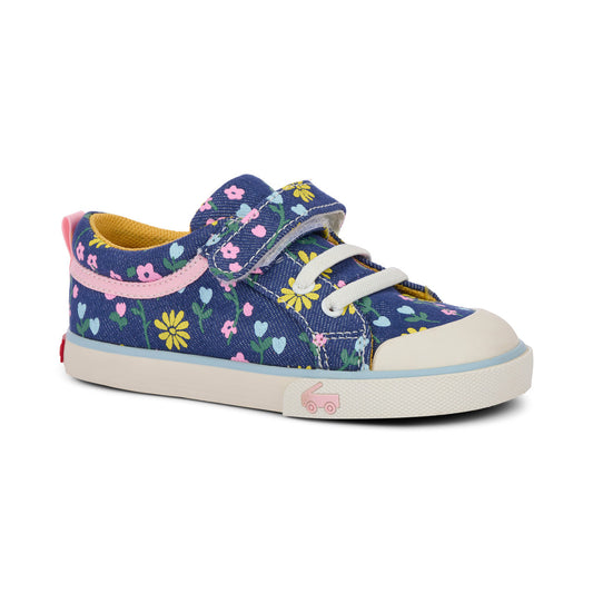 See Kai Run Girl's Kristin Blue Denim/Floral