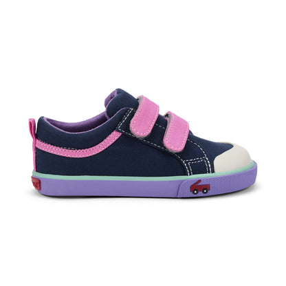 See Kai Run Girl's Robyne Navy/Hot Pink