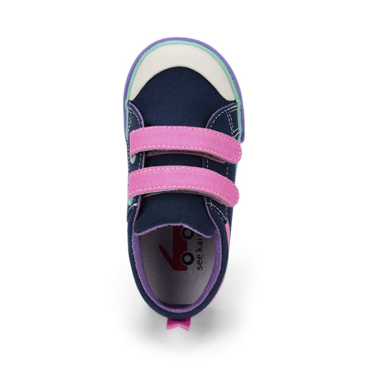 See Kai Run Girl's Robyne Navy/Hot Pink