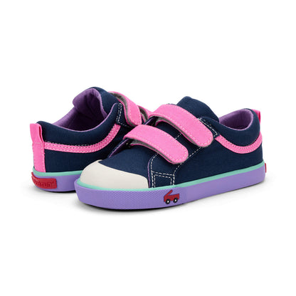 See Kai Run Girl's Robyne Navy/Hot Pink