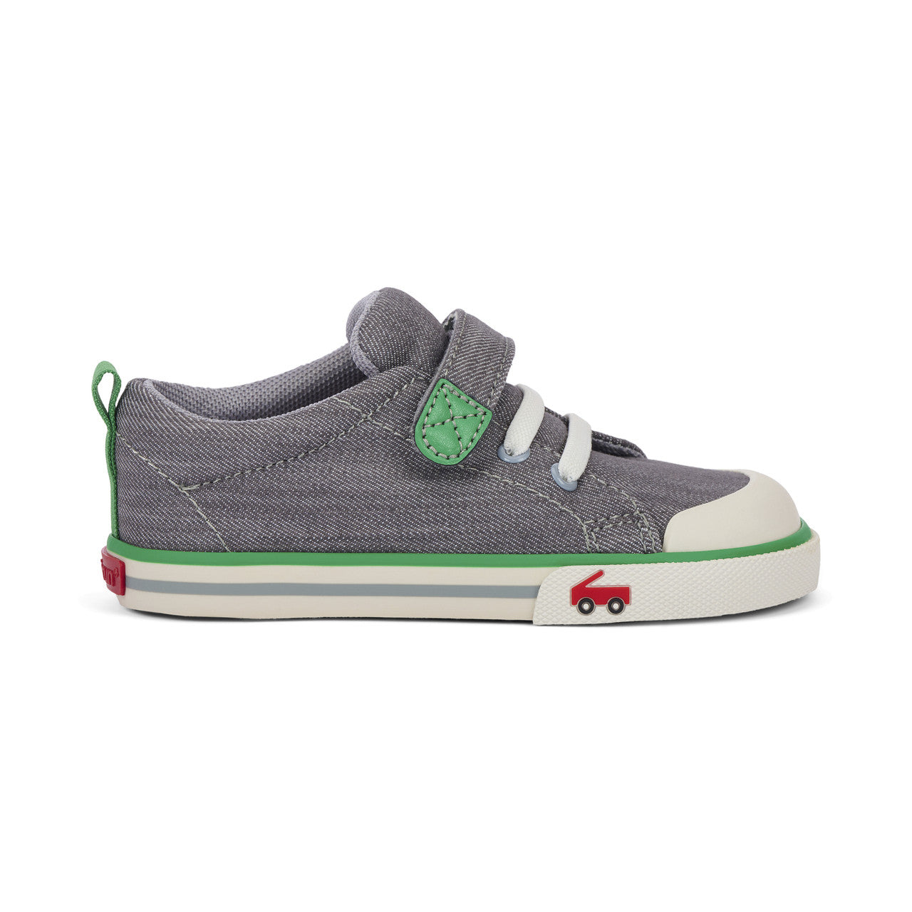 See Kai Run Stevie II Gray Denim/Green