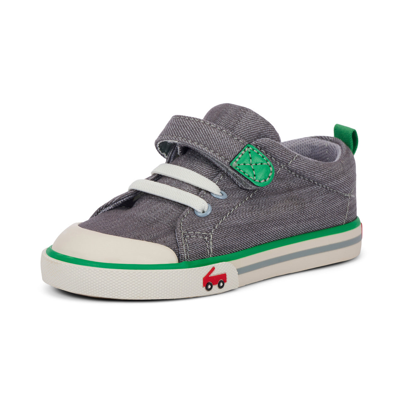 See Kai Run Stevie II Gray Denim/Green