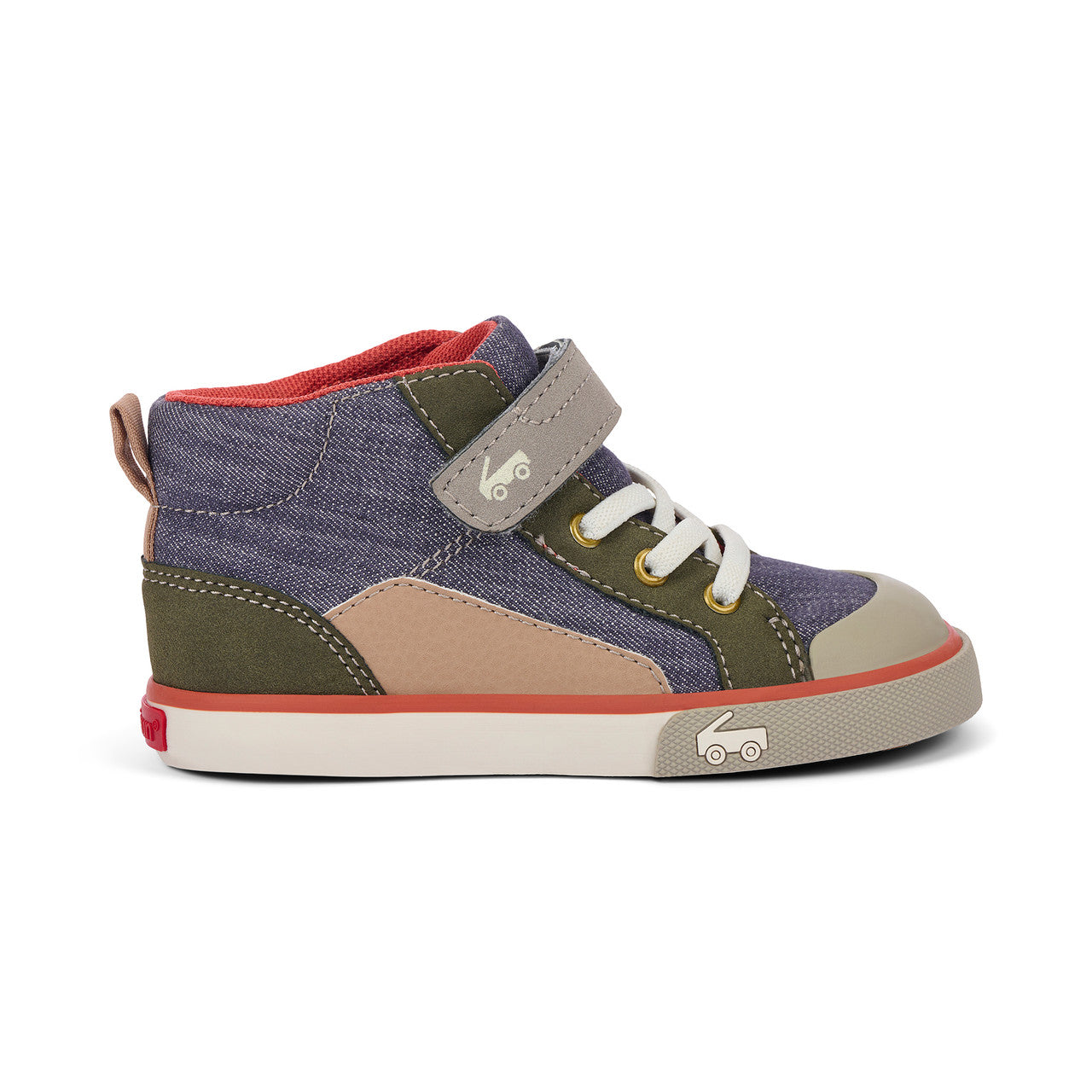 See Kai Run Dayton Gray Denim/Olive