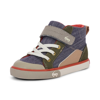 See Kai Run Dayton Gray Denim/Olive