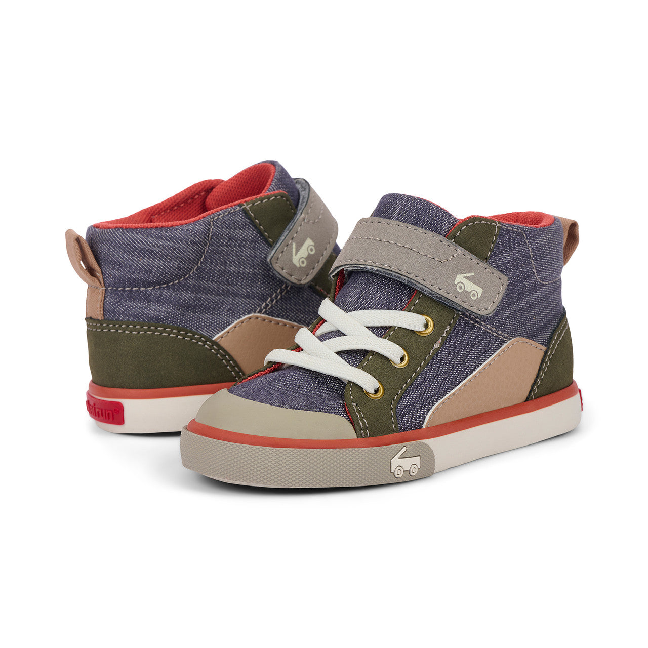 See Kai Run Dayton Gray Denim/Olive