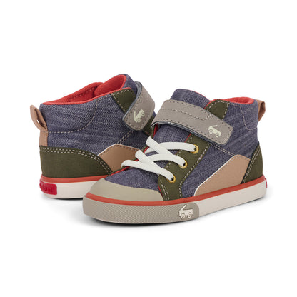See Kai Run Dayton Gray Denim/Olive