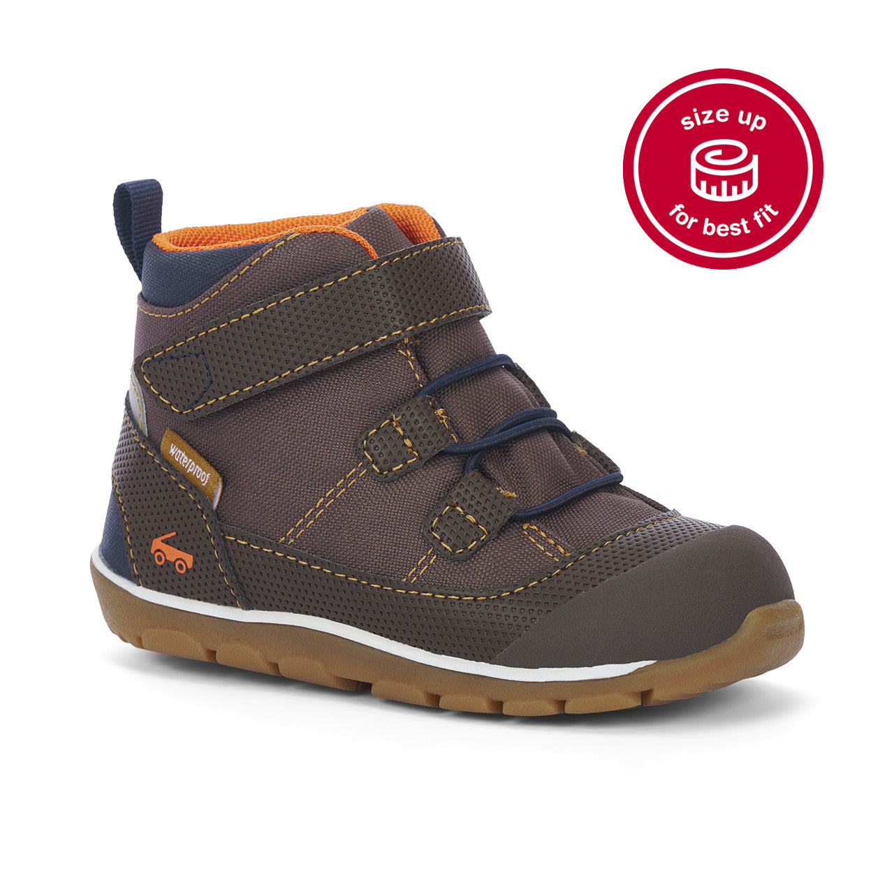 See Kai Run Boy's Sam II Waterproof Chocolate Brown