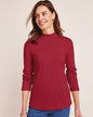 BLAIR Women's Tops Essential Knit Long Sleeve Mock Top 3 (Petite) - x5